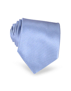 Shimmering Solid Sky Blue Textured Silk Tie