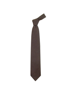 Solid Brown Cashmere Tie