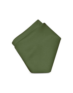 Forest Green Solid Silk Pocket Square