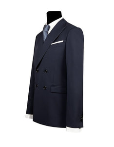 Men's Double Breasted Blue Navy Suit