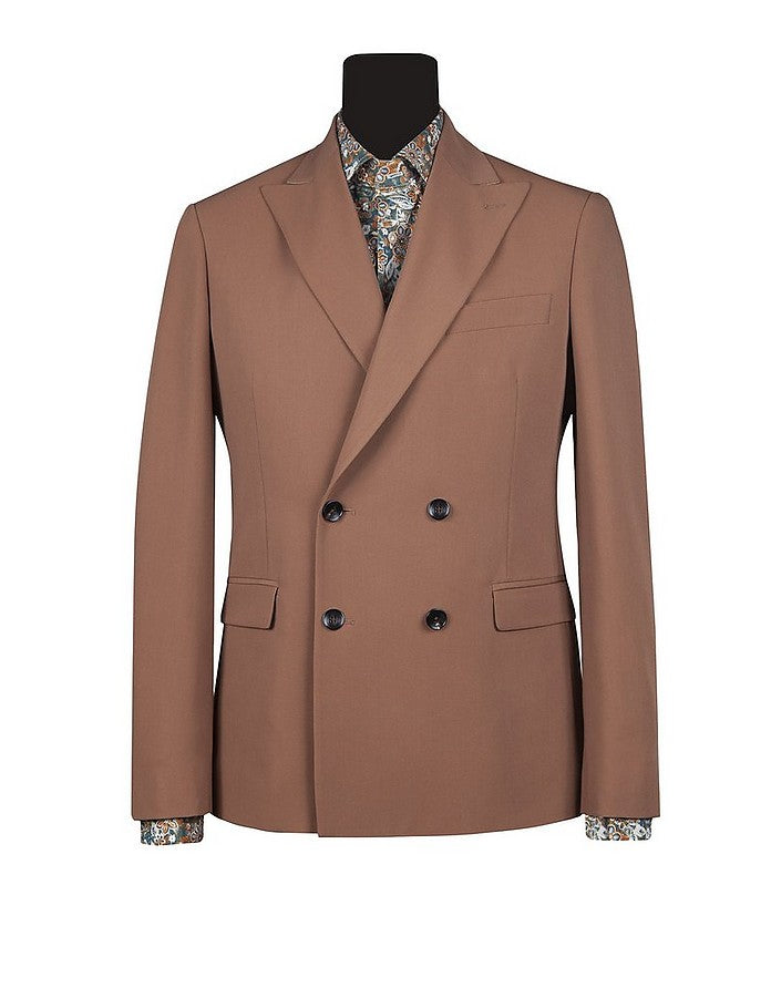 やさん専用AT LAST&CO DOUBLE-BREASTED JACKET Men's Brick Double Breasted Wide Peak Suit – FORZIERI