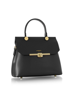 LE PARMENTIER - Atlanta Top Handle Satchel Bag w/Shoulder Strap