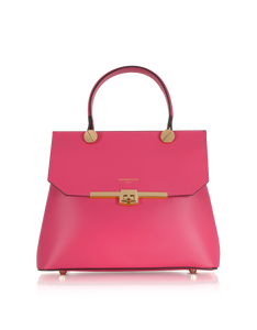 LE PARMENTIER - Atlanta Top Handle Satchel Bag w/Shoulder Strap