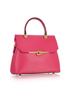 LE PARMENTIER - Atlanta Top Handle Satchel Bag w/Shoulder Strap
