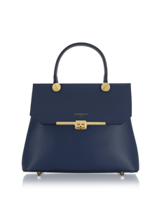 LE PARMENTIER - Atlanta Top Handle Satchel Bag w/Shoulder Strap