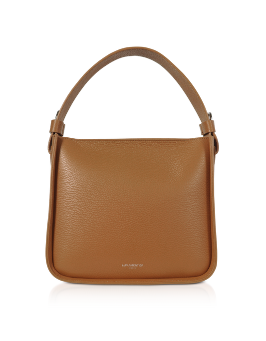 LE PARMENTIER - Duplo Medium Hammered Leather Top Handle bag