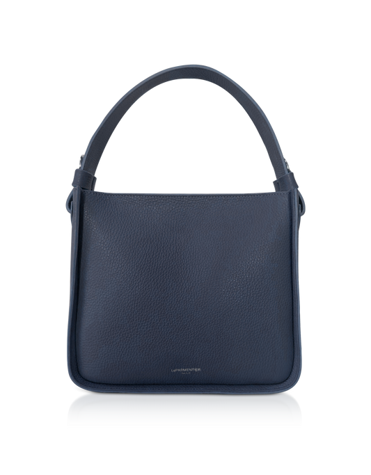 LE PARMENTIER - Duplo Medium Hammered Leather Top Handle bag