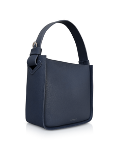LE PARMENTIER - Duplo Medium Hammered Leather Top Handle bag