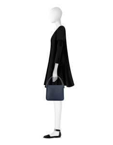 LE PARMENTIER - Duplo Medium Hammered Leather Top Handle bag