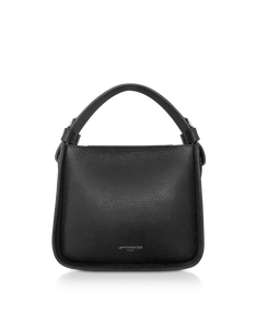LE PARMENTIER - Duplo Small Hammered Leather Top Handle bag
