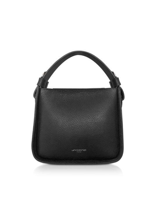 LE PARMENTIER - Duplo Small Hammered Leather Top Handle bag