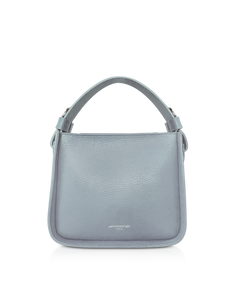 LE PARMENTIER - Duplo Small Hammered Leather Top Handle bag