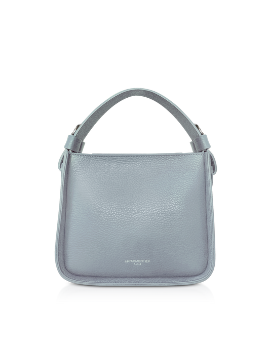 LE PARMENTIER - Duplo Small Hammered Leather Top Handle bag
