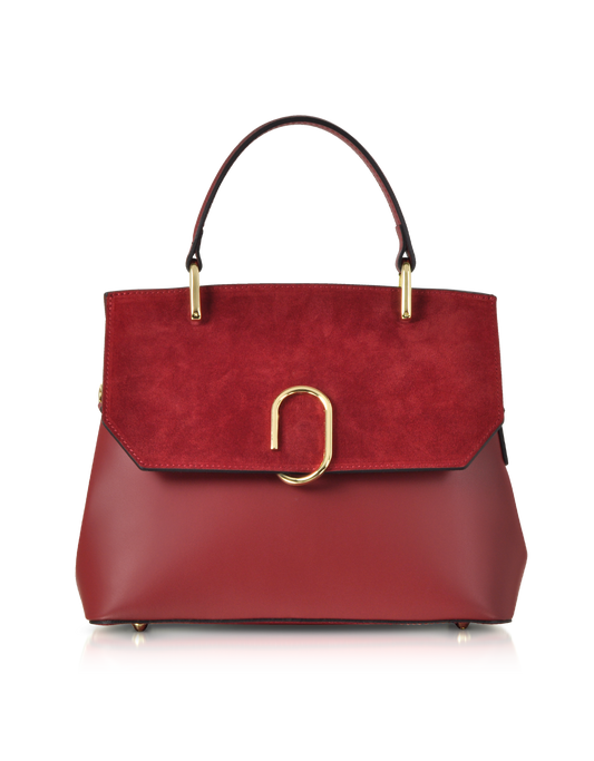 LE PARMENTIER - Thais Suede and Leather Satchel Bag