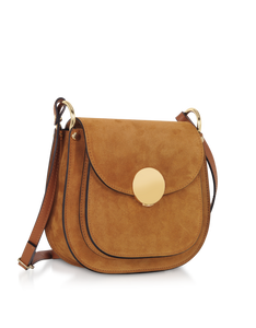 LE PARMENTIER - Agave Suede and Smooth Leather Shoulder Bag