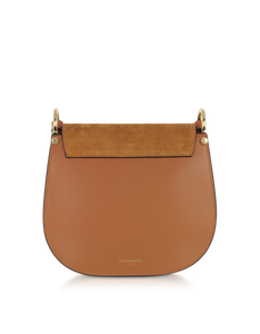 LE PARMENTIER - Agave Suede and Smooth Leather Shoulder Bag