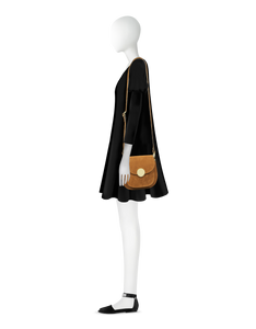LE PARMENTIER - Agave Suede and Smooth Leather Shoulder Bag