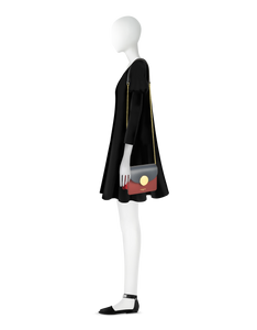 LE PARMENTIER - New Ondina Mini Color Block Shoulder Bag