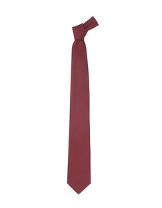 Burgundy Satin Silk Tie