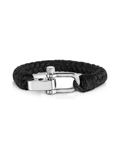Black Woven Rope Men's Bracelet