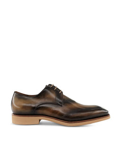 Men's Brown Italian Leather Lace-Up Shoes FORZIERI Men's Brown Italian Leather Lace-Up Shoes FORZIERI