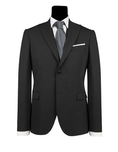 Men's Single Breasted Black Slim Fit Suit