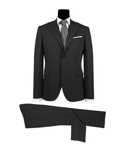 Men's Single Breasted Black Slim Fit Suit