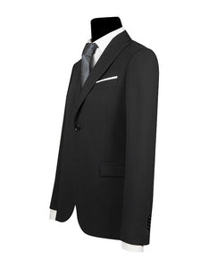 Men's Single Breasted Black Slim Fit Suit