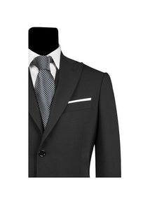 Men's Single Breasted Black Slim Fit Suit