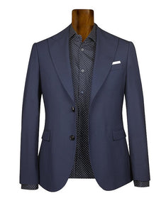 Men's Single Breasted Bluette Virgin Wool Suit