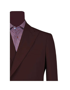 Men's Double Breasted Bordeaux Suit