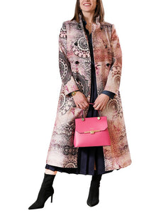 LA FABRIQUE - Marguerite Pink Floral Long Coat
