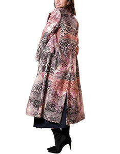 LA FABRIQUE - Marguerite Pink Floral Long Coat