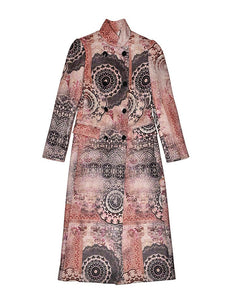 LA FABRIQUE - Marguerite Pink Floral Long Coat