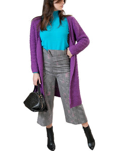 LA FABRIQUE - Lea Grey 7/8 Wide Leg Trousers